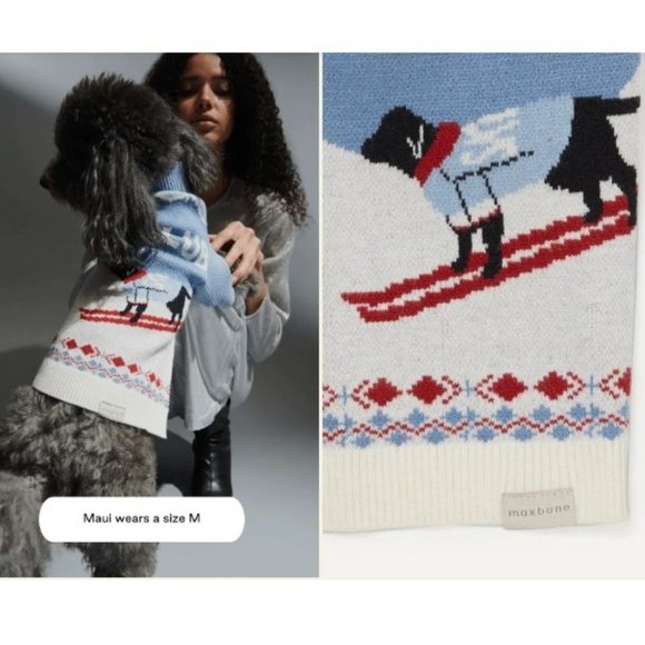 MAXBONE - Light Blue SKI Club Jumper - Size L - BNWT - Picture 5 of 10